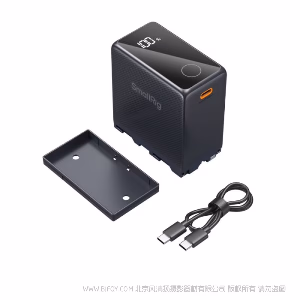 斯莫格 SmallRig 适用NP-F970 USB-C直充相机电池（黑） 4469AC