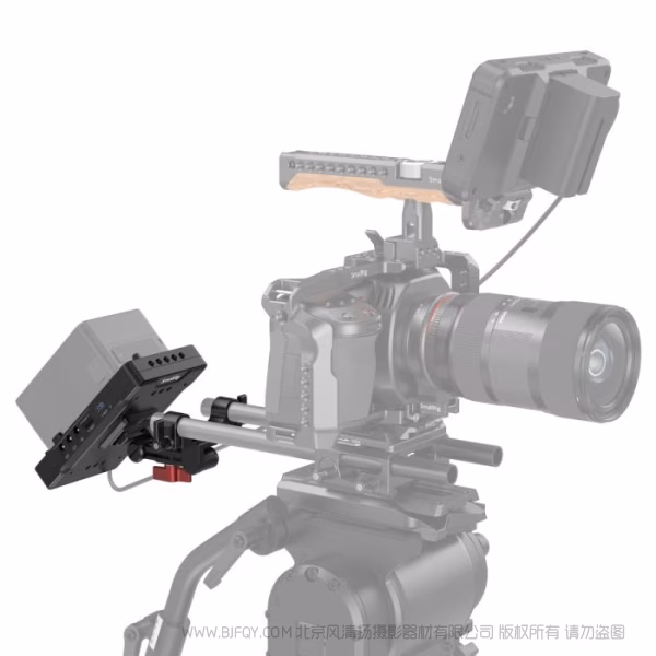 斯莫格 SmallRig 进阶版通用款V口电池安装板（带可调节双管夹） 3204B