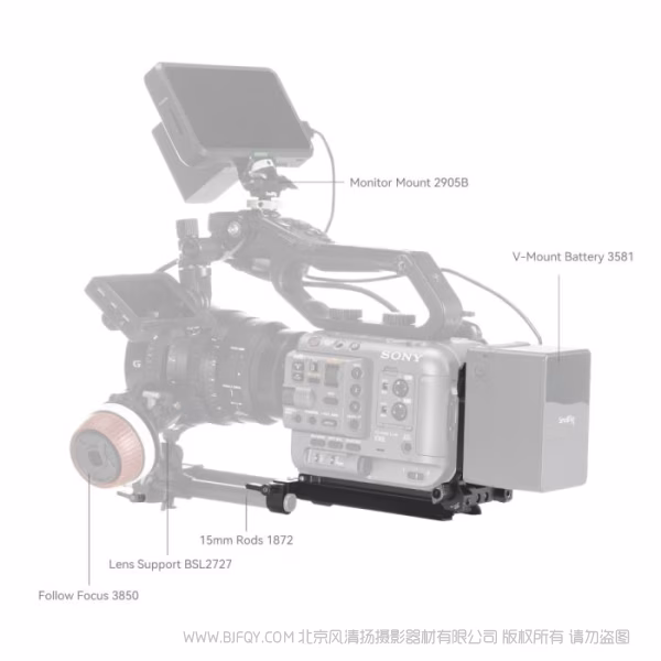 斯莫格 SmallRig 小型电影机V口电池安装板套件 4323