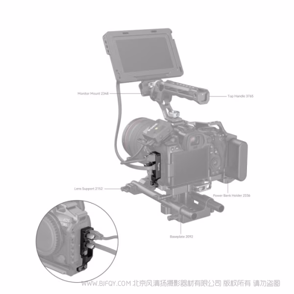 斯莫格 SmallRig斯莫格束线器（适用于佳能 EOS R5 / R6 / R5 C / R6 Mark II） 2981B