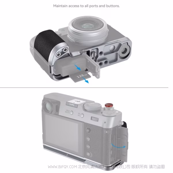 斯莫格 SmallRig 富士X100VI / X100V L型手柄（银色）4555B