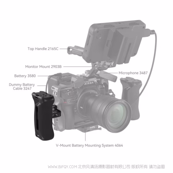 斯莫格 SmallRig 螺纹侧手柄 4015