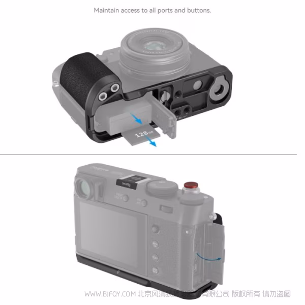 斯莫格 SmallRig 富士X100VI / X100V L型手柄（黑色）4556B